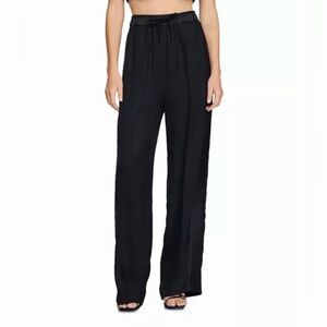 NWT SANDRO Gallo Drawstring Pant in Size 34 in Noir